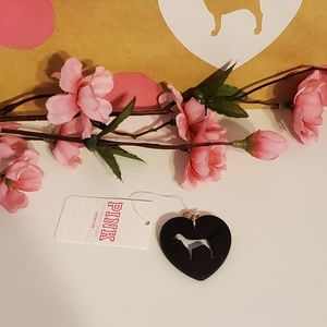 VS PINK Dog Heart Keychain